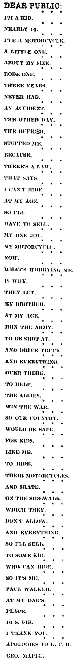 October 2, 1920 Medford Mail Tribune