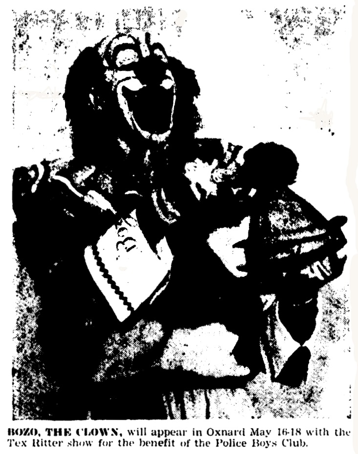 Pinto Colvig, May 7, 1949 Oxnard Press Courier
